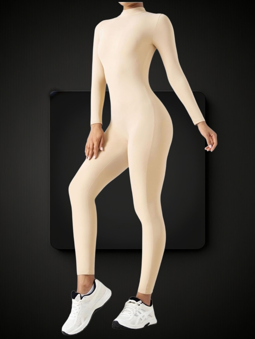 One Piece Tummy Control Yoga Bodysuit ▪︎ Flesh ▪︎ Sz LG
